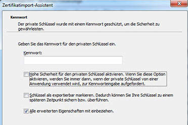 Screenshot: Zertifikatimport-Assistent (Quelle: BfArM) Screenshot: Zertifikatimport-Assistent